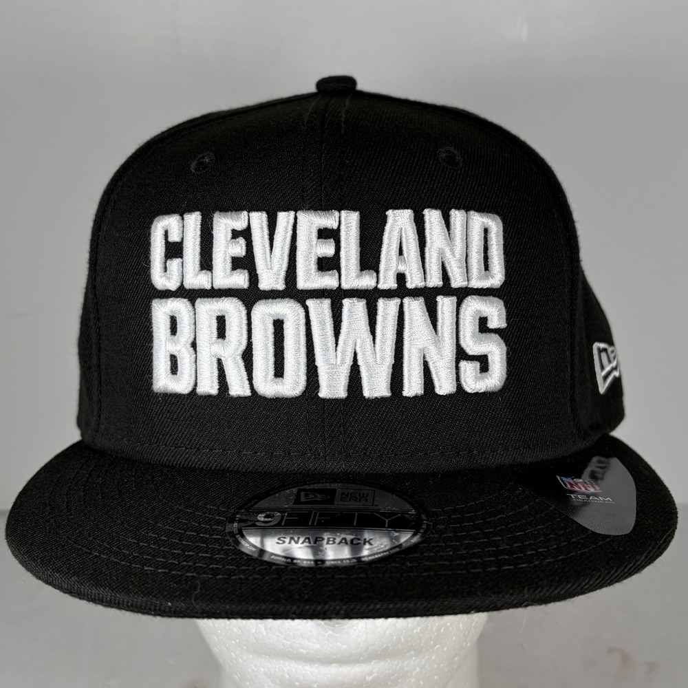 New Era Cleveland Browns Black NFL 9FIFTY Snapback Hat
